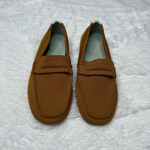 Rothy's The Driver Driving Loafer Slip On Shoe Flat Cognac Tan Women's Sz 9.5 - Picture 2 of 12